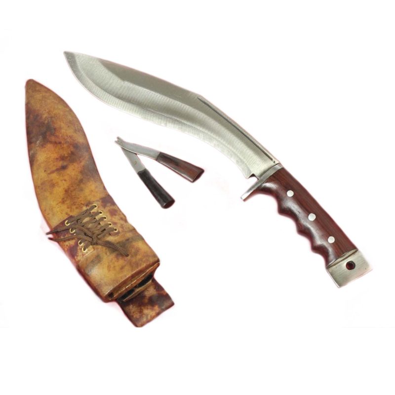 11 Inch Gurkha Afghan Brown Gripper blocker Handle Kukri
