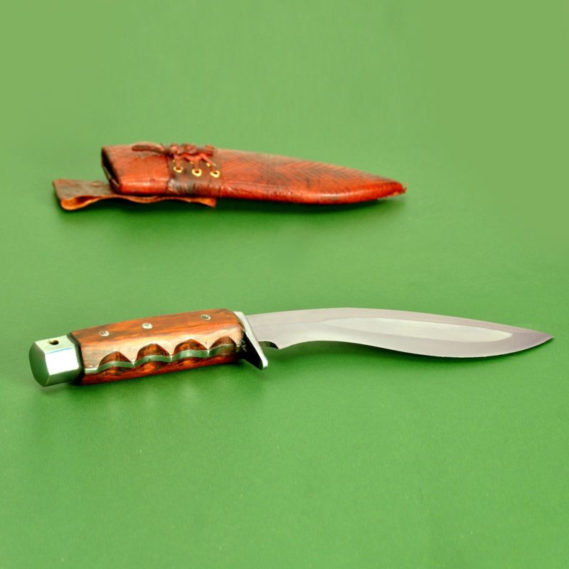 6 Inch Hand Forged Hunting Gripper Blocker Handle Kukuri
