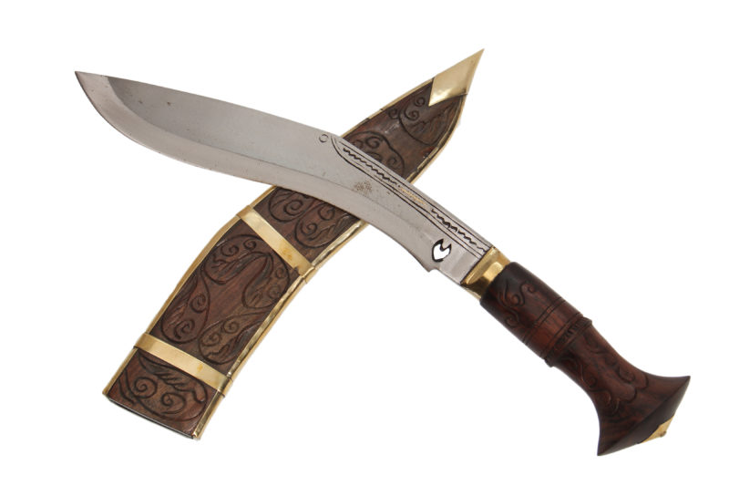 10 Inch Dhankutte Khukri With Wooden Sheath